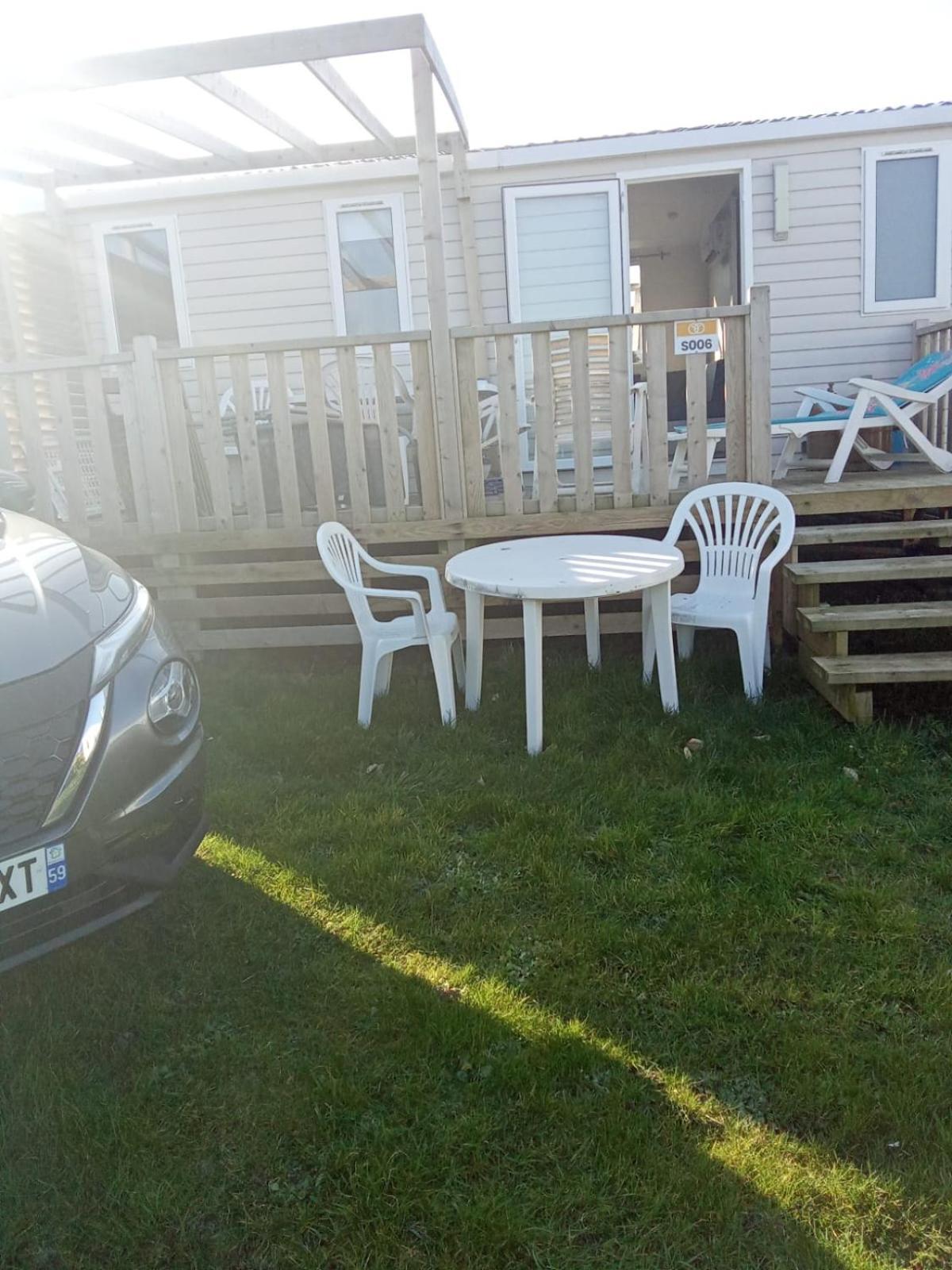 Magnifique Mobil Home Avec Clim Face Mer Le Portel Esterno foto